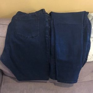 2 pair old navy rock star skinny jeans